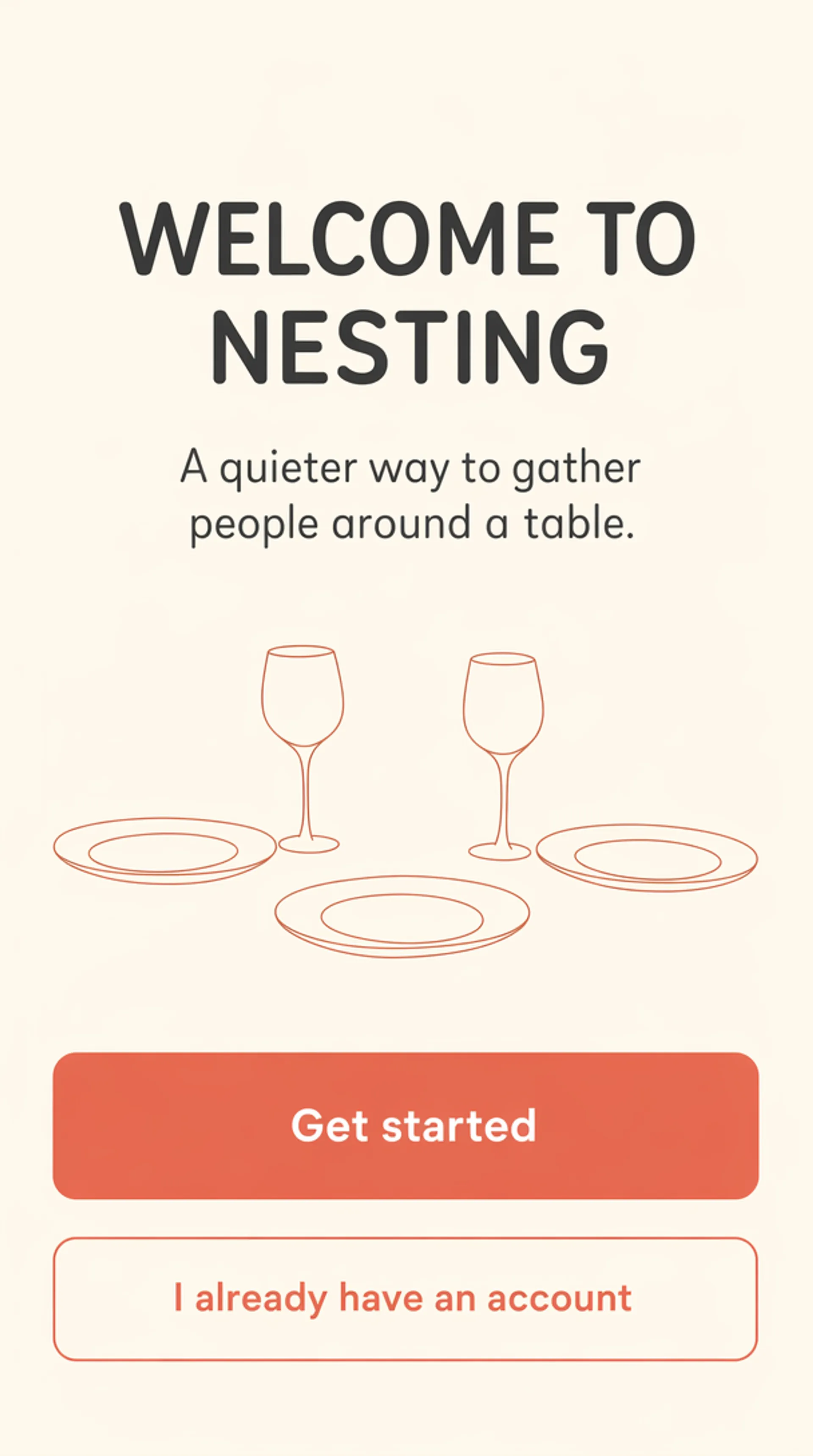 AI-generated vertical mobile app onboarding screen with readable UI text and clean layout