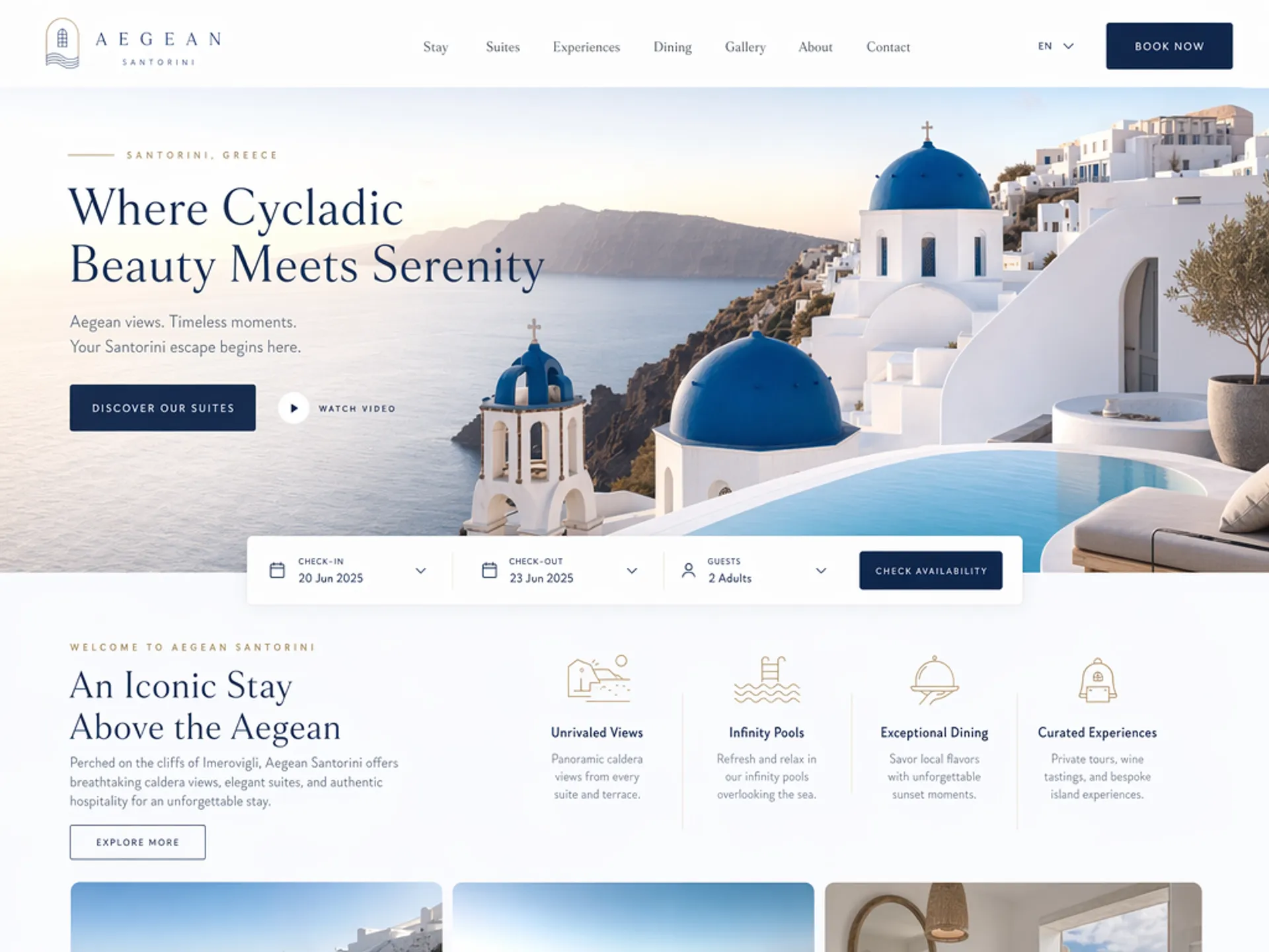 AI-generated hotel booking UI mockup with pixel-perfect layout, readable text, and realistic interface components