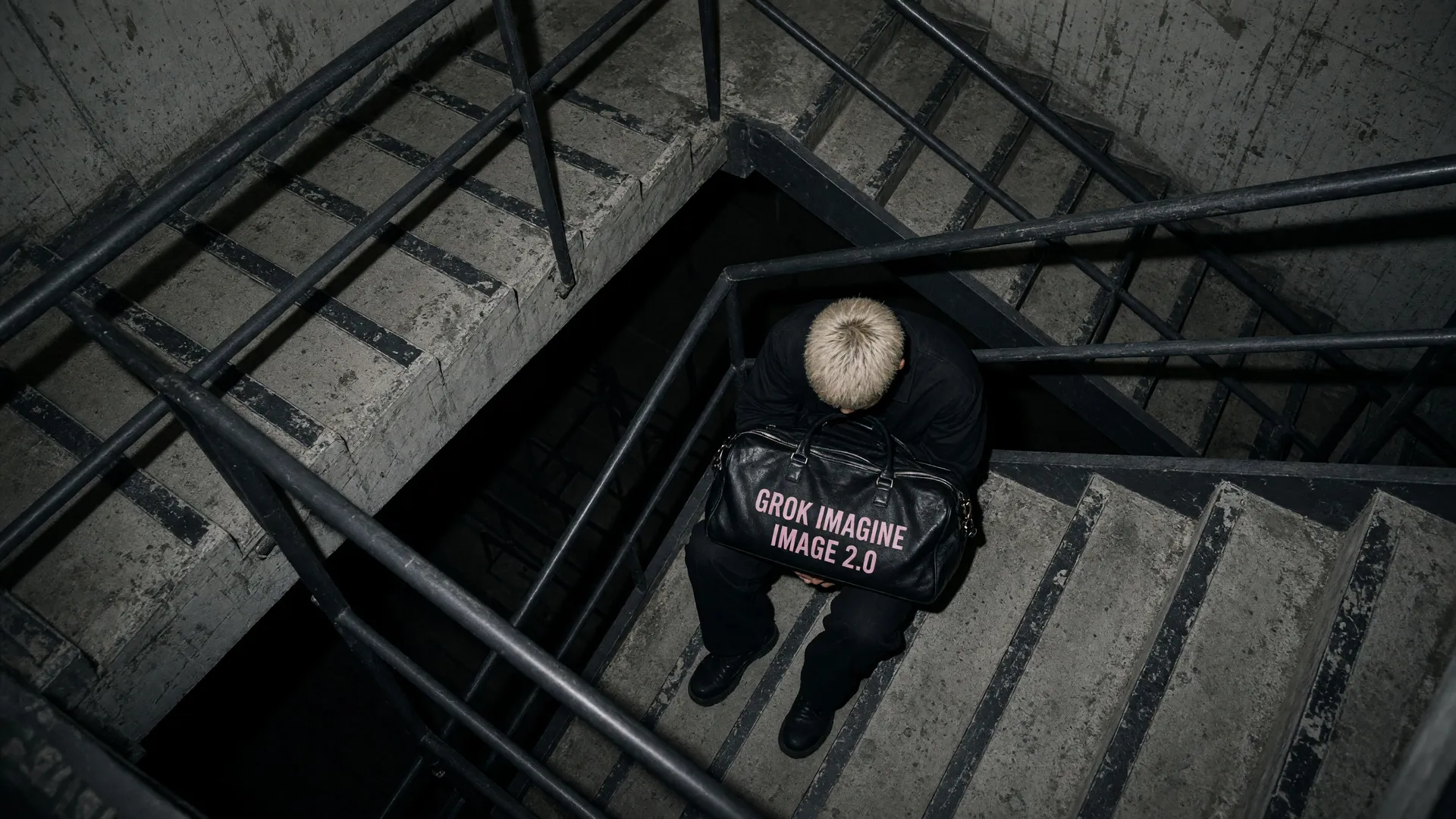 Stairwell, straight down