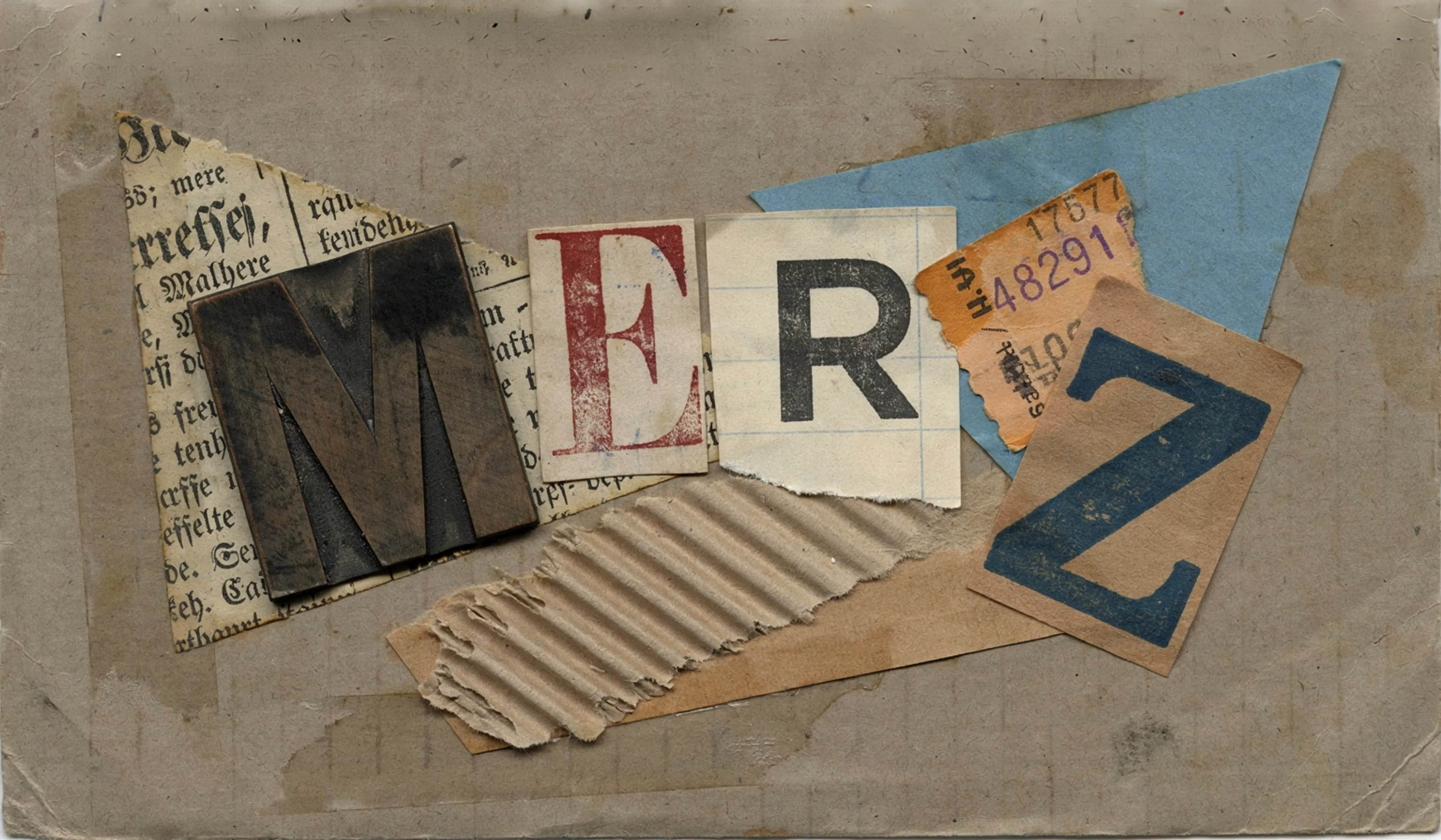 Dada-Constructivist collage typography