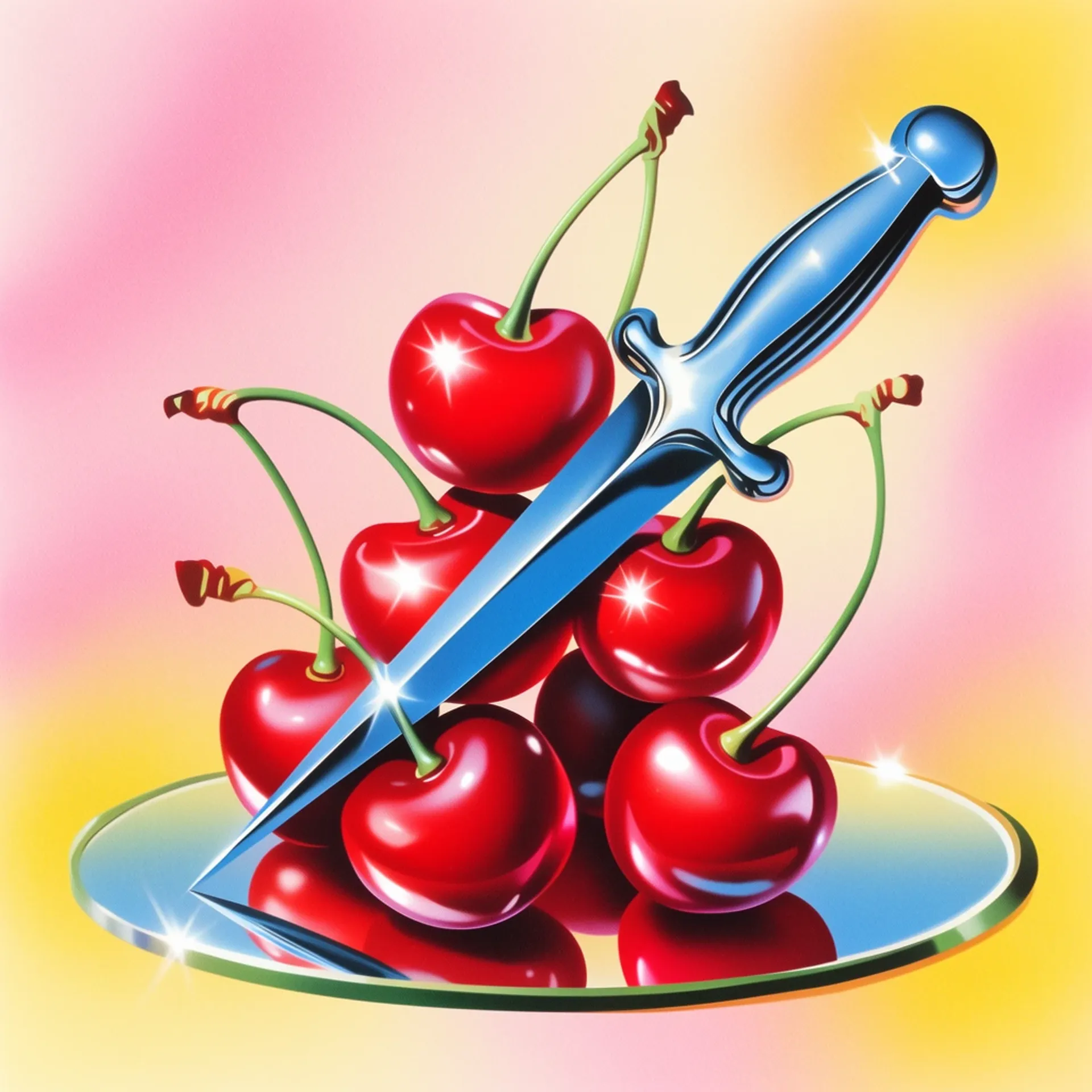 Retro pop-surrealist illustration