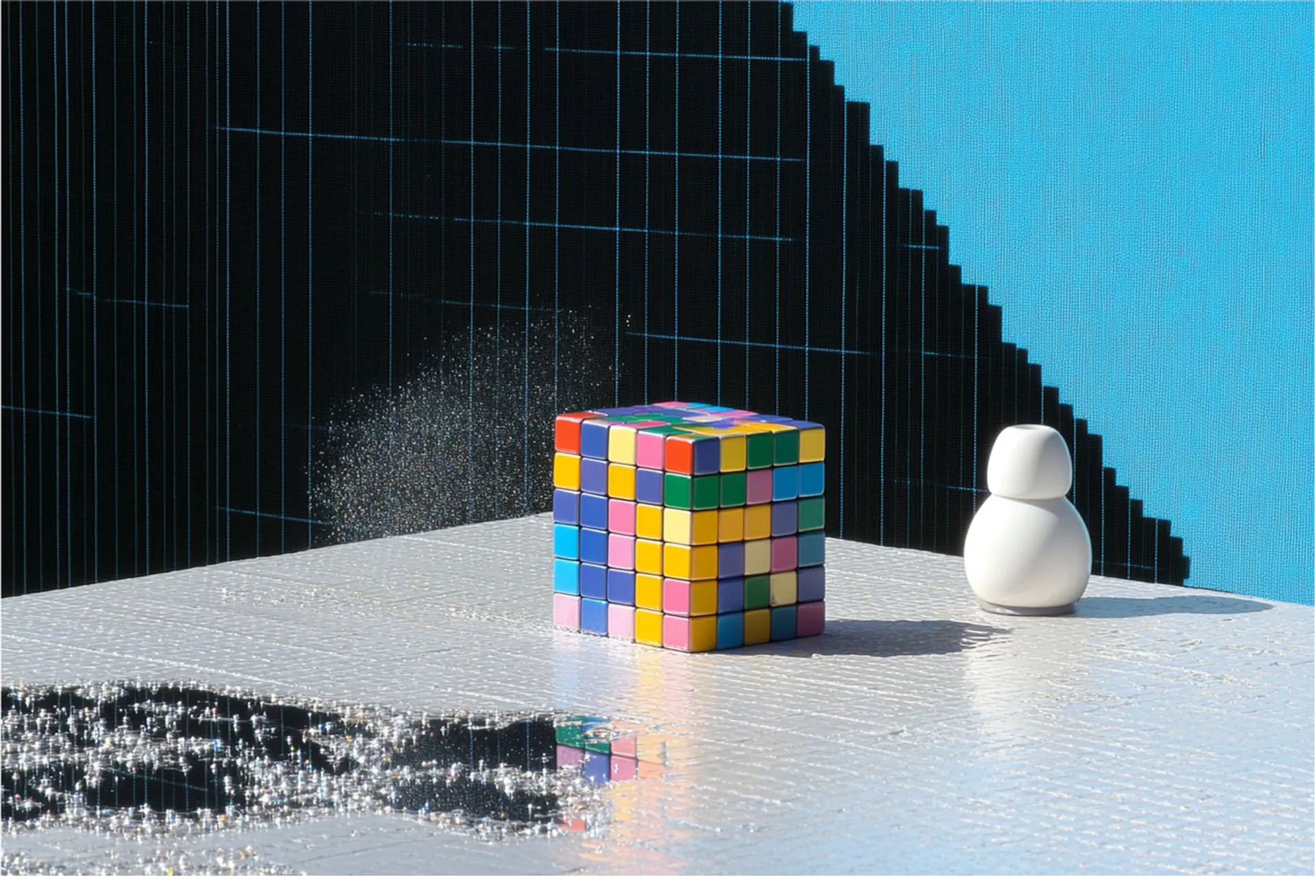 Removes box-selected objects and their visual effects, seamlessly reconstructing the scene with contextually appropriate content.