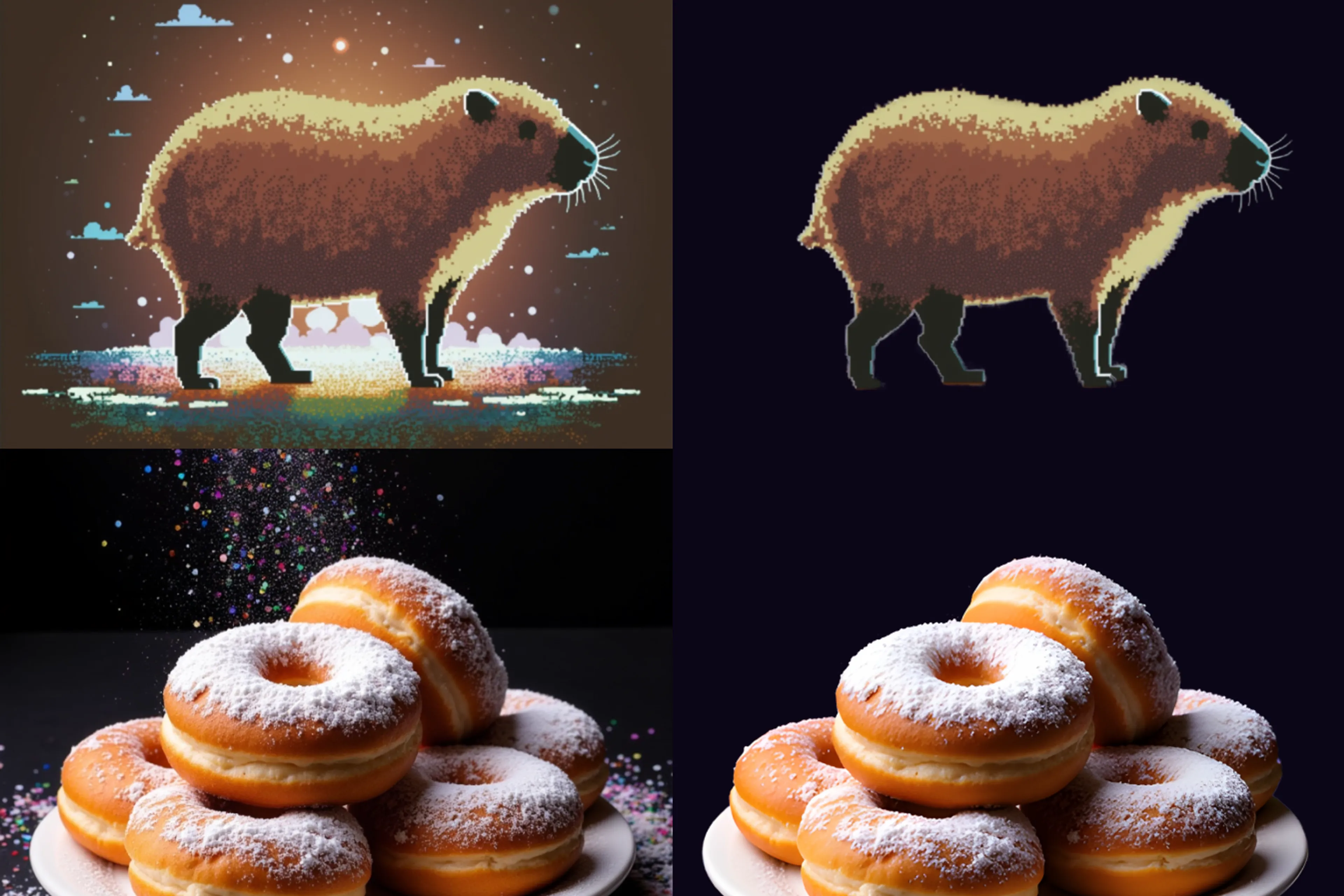 Rembg-enhance is optimized for 2D vector images, 3D graphics, and photos by leveraging matting technology.