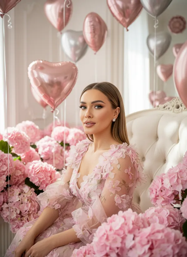 Birthday celebration AI portrait