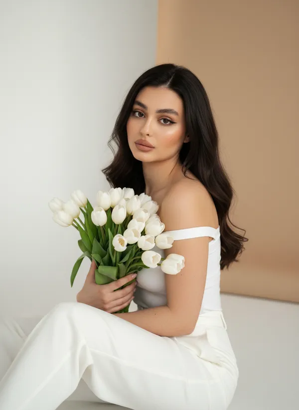 AI Bouquet Portrait Generator style preview 2 - AI-generated bouquet portrait