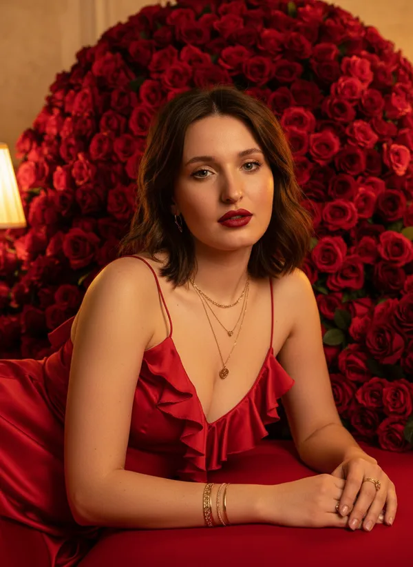 AI Bouquet Portrait Generator style preview 4 - AI-generated bouquet portrait