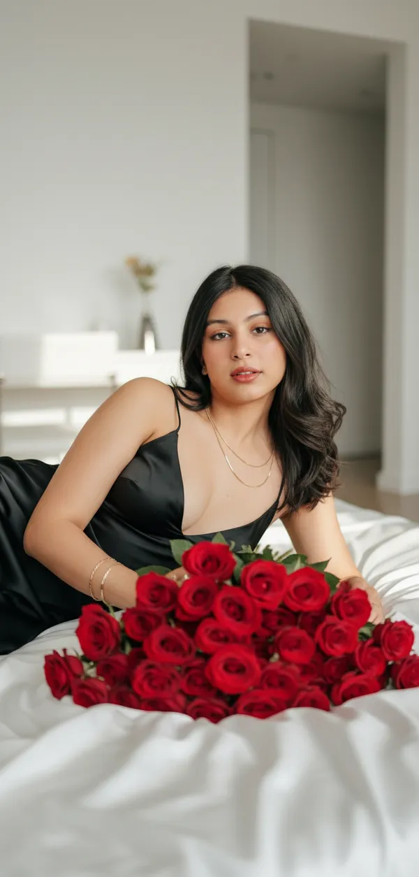 AI Bouquet Portrait Generator example 19 - bouquet style AI photo