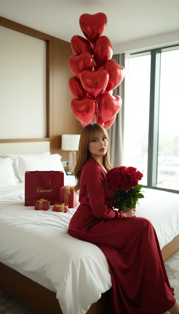 AI Kirmizi Tema Fotograf Olusturucu galeri fotoğrafı 30 - aesthetic