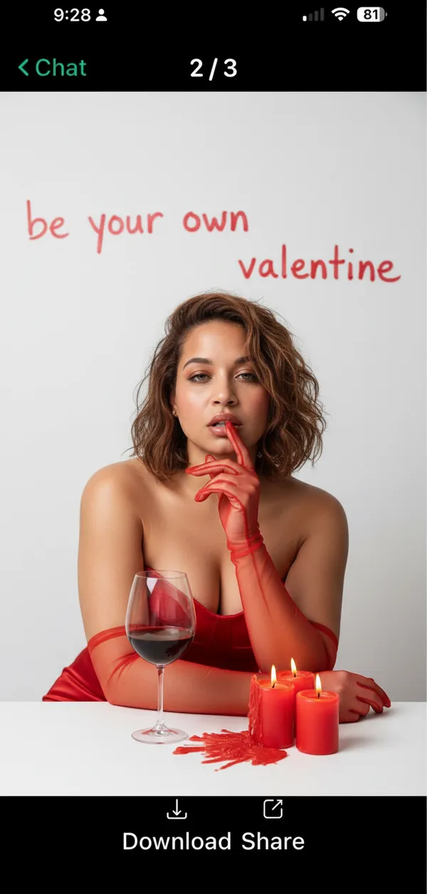 ШІ генератор фото в червоній естетиці попередній перегляд стилю 4 - aesthetic