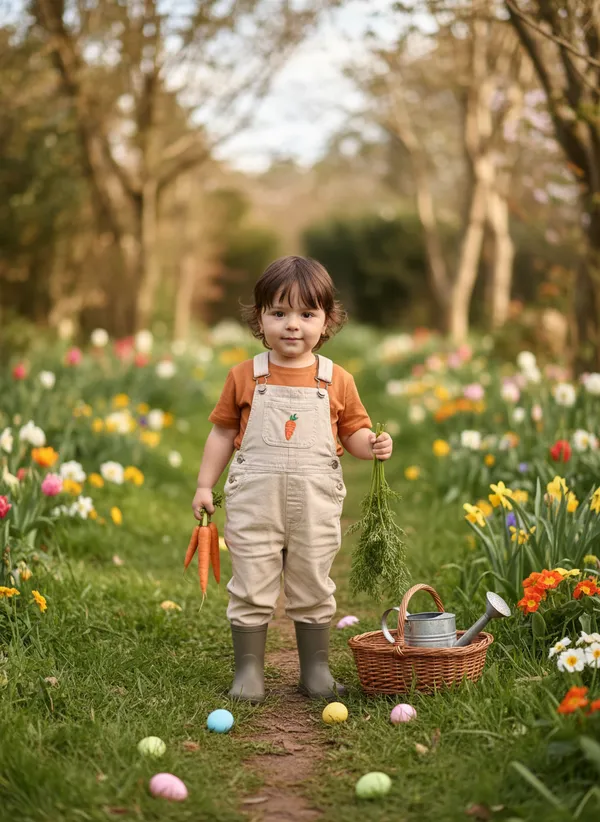 ИИ генератор пасхальных фото для малышей фото из галереи 13 - seasonal