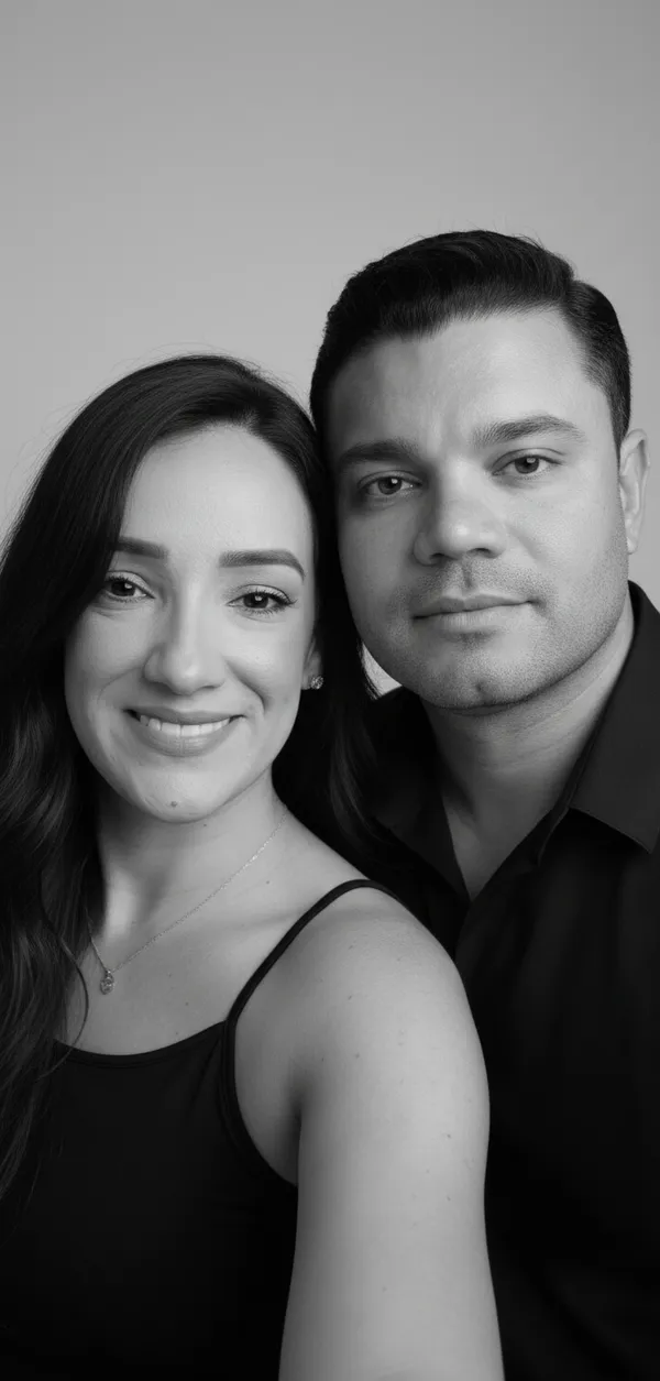 AI Black and White Photo Generator — natural pose (aesthetic AI photo)
