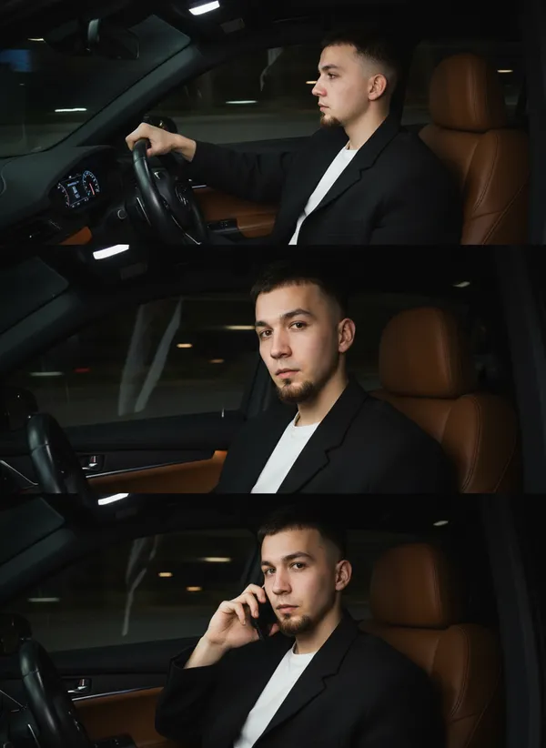 AI Night Drive Photo Generator style preview 4 - AI-generated cinematic portrait