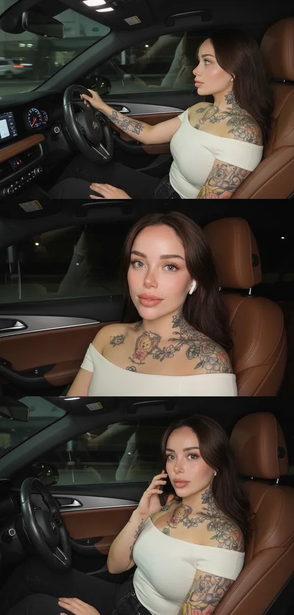 AI Night Drive Photo Generator example 12 - cinematic style AI photo