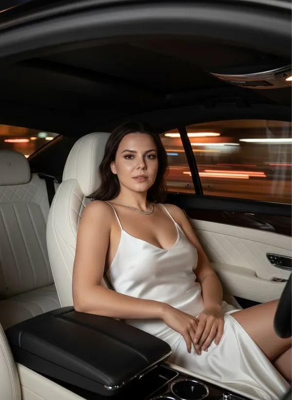 AI Night Drive Photo Generator example 29 - cinematic style AI photo