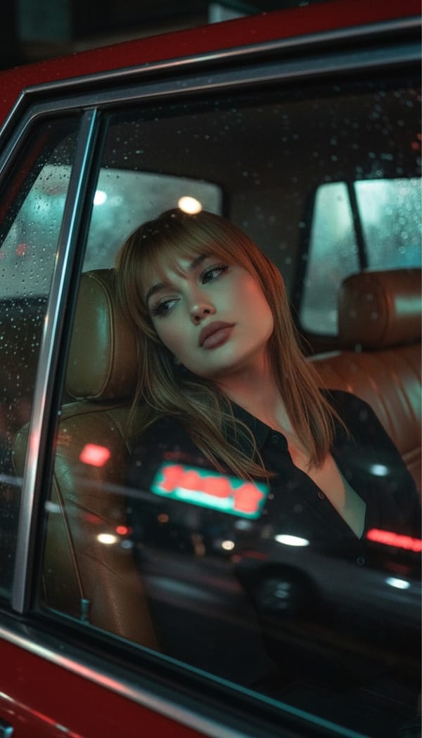 AI Night Drive Photo Generator style preview 1 - AI-generated cinematic portrait