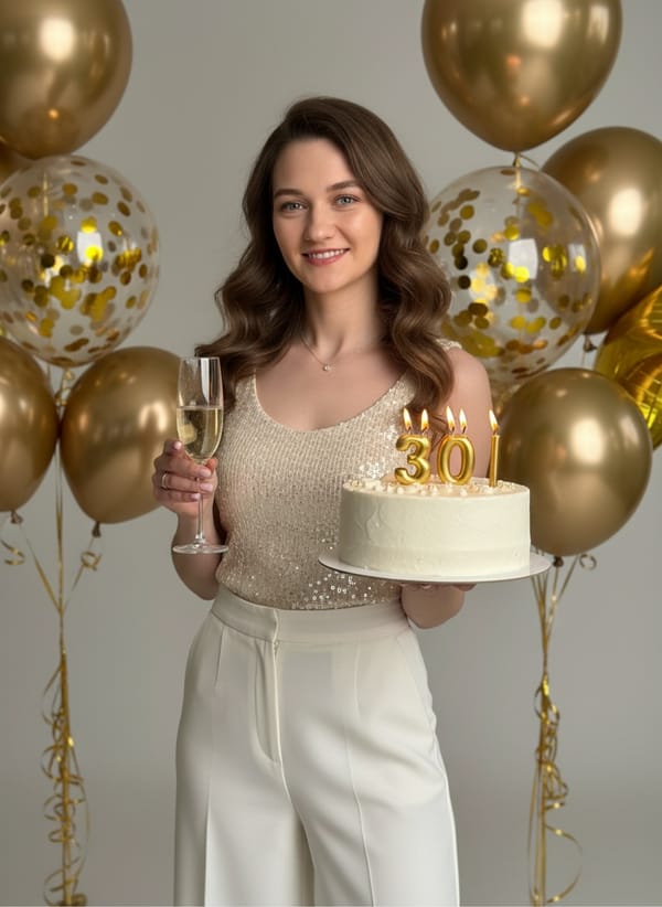 AI Birthday Photo Generator example 7 - birthday style AI photo