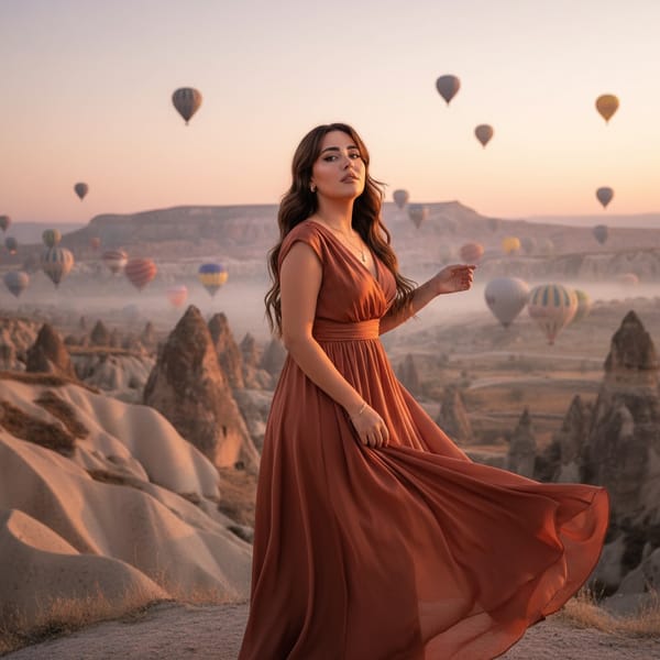 AI Travel Photo Generator — vintage aesthetic (travel AI photo)