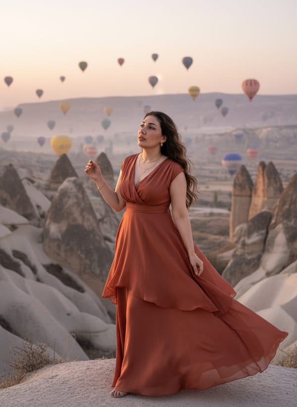 AI Travel Photo Generator — creative composition (travel AI photo)