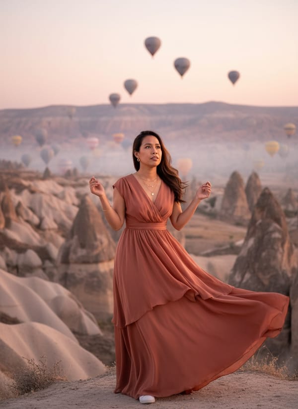 AI Travel Photo Generator — portrait shot (travel AI photo)