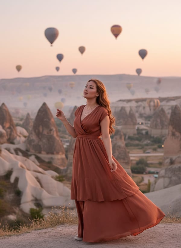 AI Travel Photo Generator — outdoor portrait (travel AI photo)