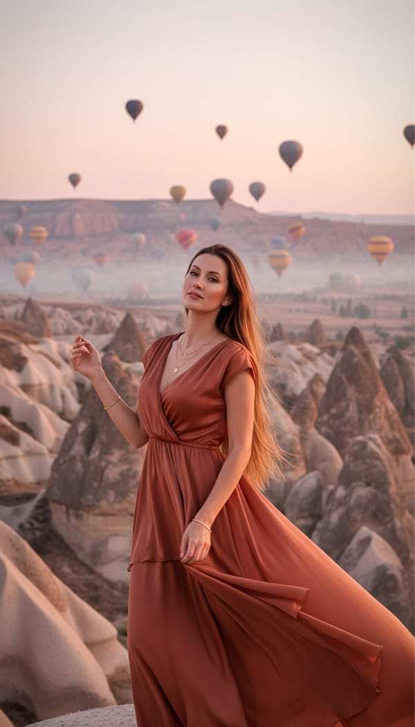 Gerador de Fotos de Viagem IA — enquadramento cinematográfico