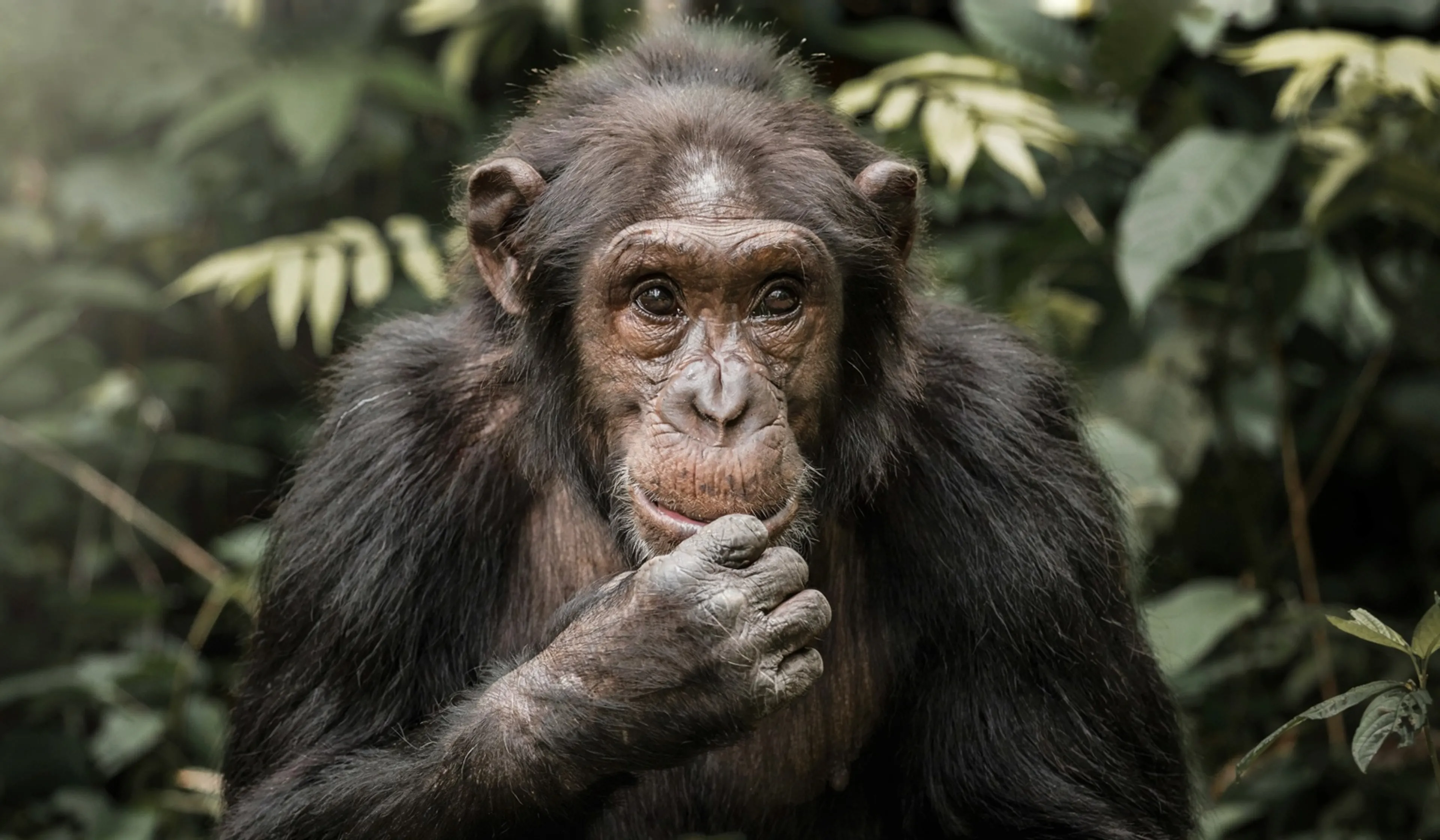 A cute chimpanze