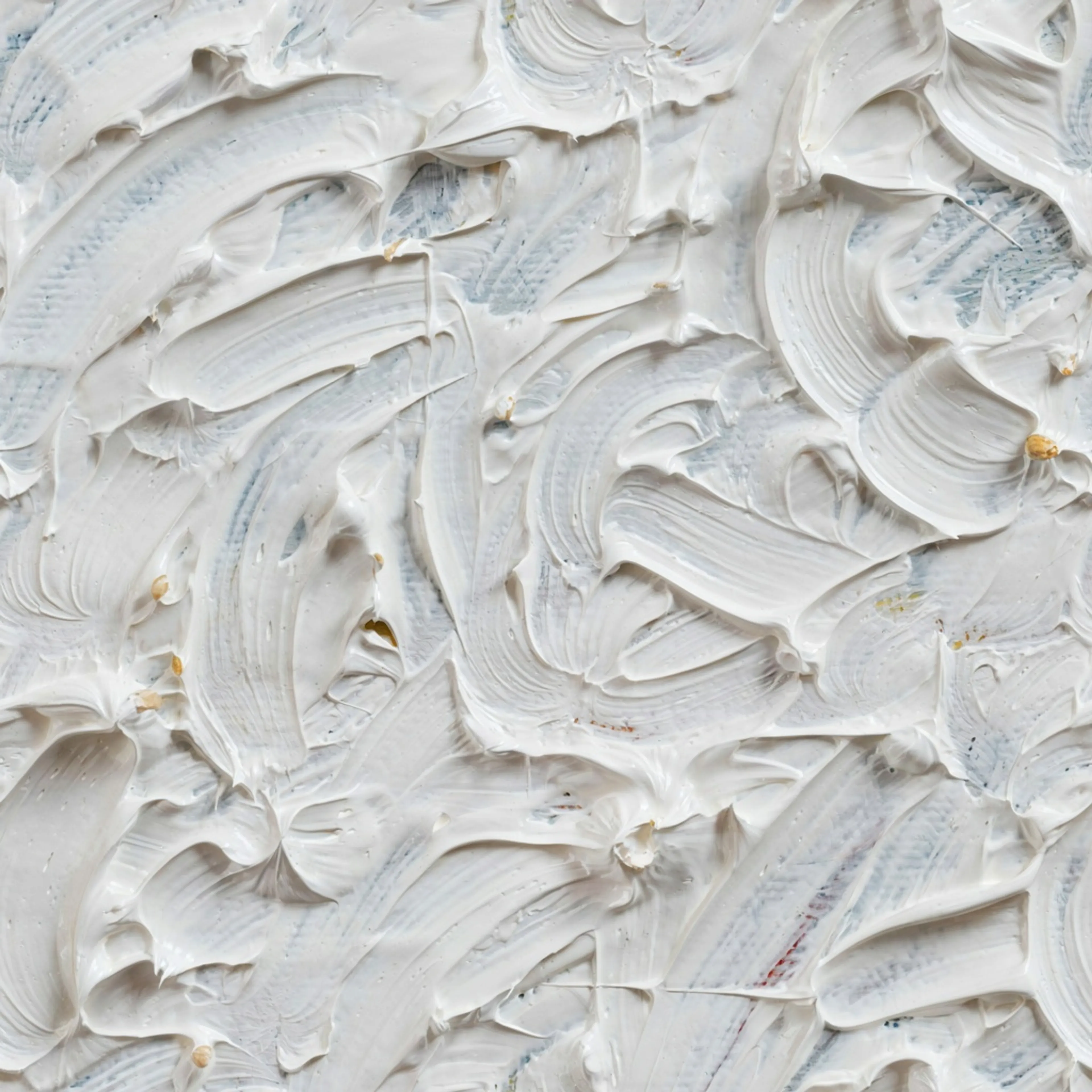 white paint with heavy brush strokes