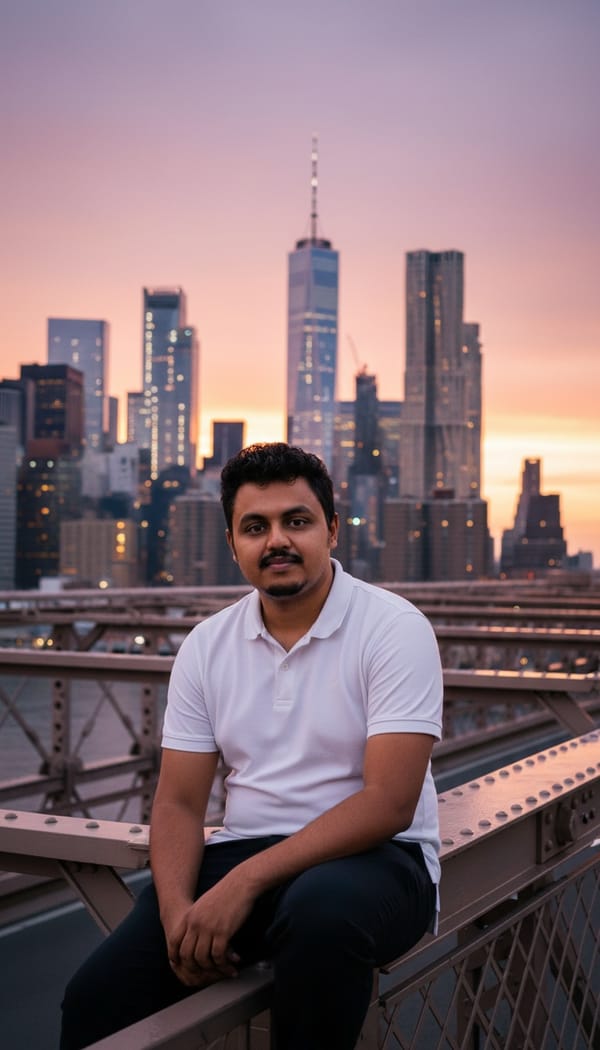 AI New York Photo Generator — outdoor portrait (travel AI photo)