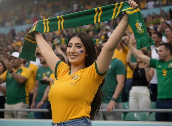 Gerador de Fotos da Copa do Mundo IA — momento espontâneo