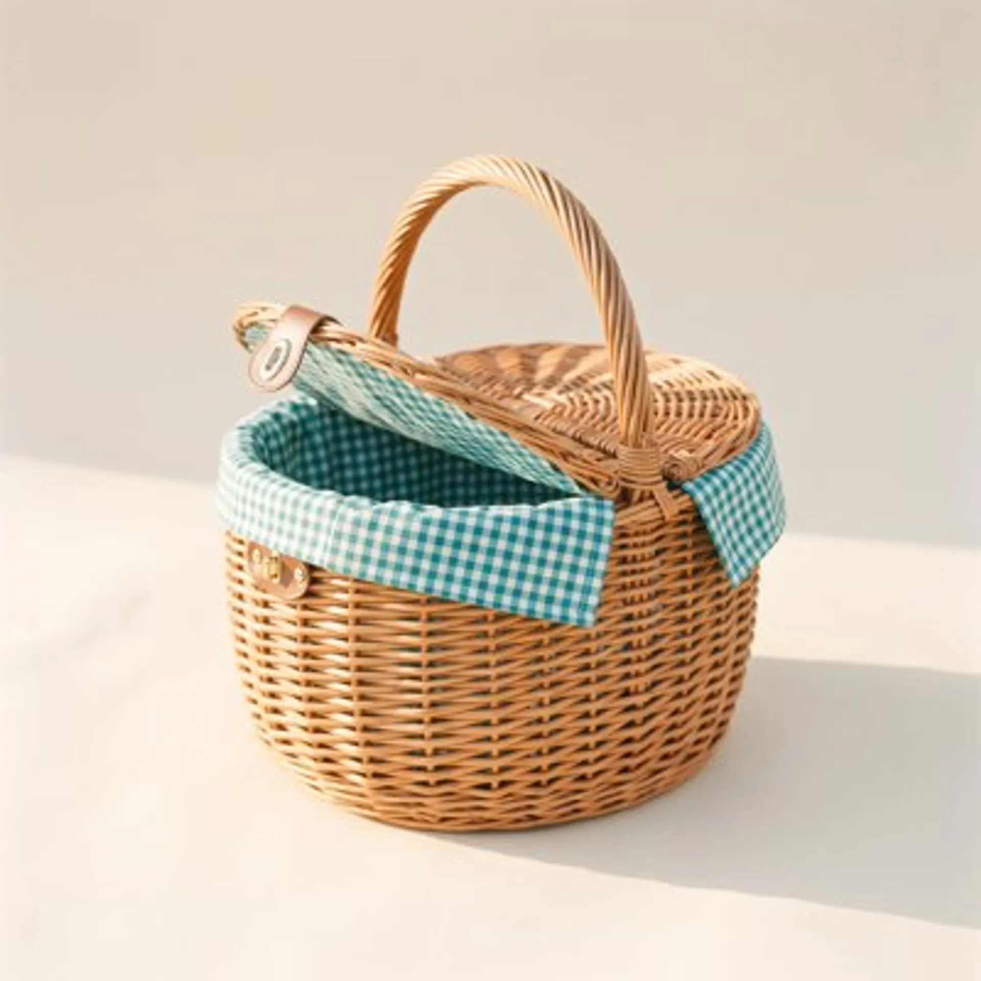 Reference 5: a wicker picnic basket